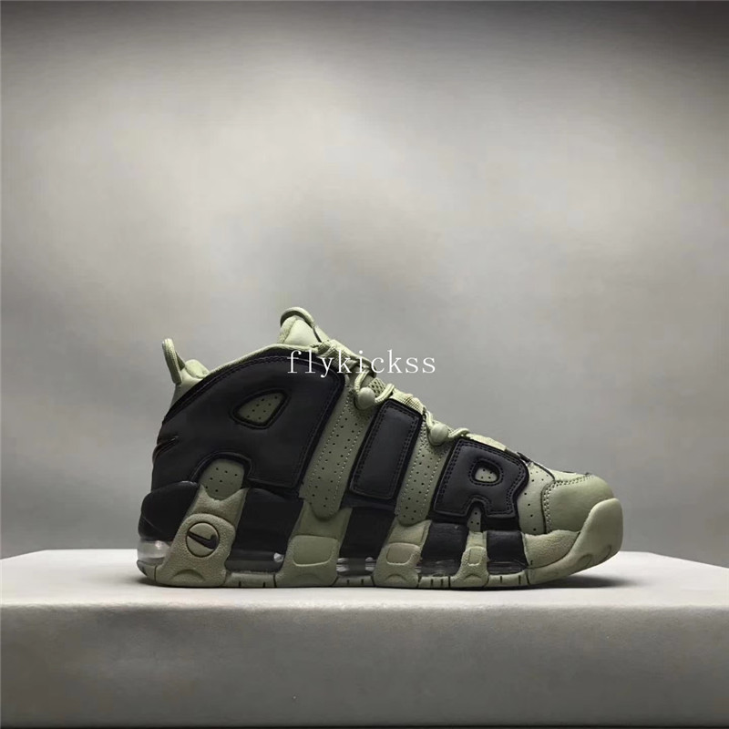 Nike Air More Uptempo Dark Green Black